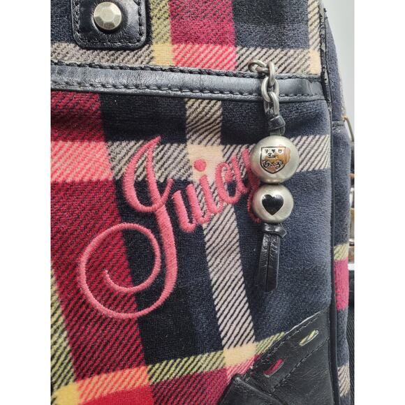 Juicy Couture - Red Plaid Laptop Bag Y2K Vintage Rare! - Picture 14 of 16